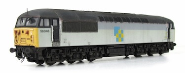Class 56 renumbered and re-liveried, also note the livery corrections and faded paintwork.