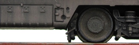 Close up of a class 42 bogie and underframe. A close-up of a class 42 bogie and underframe.
