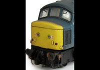 A picture of 45150 Full respray into BR Blue with plated over headcode conversion, renumbered, slimmed down bogies, detailed buffer beam at one end, plated over body grill, driver and smoothed down plated over body steps.