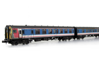 A picture of Class 411 with full respray into NSE livery (no transfers used) although remaining in an unrefurbished condition with headlight added.