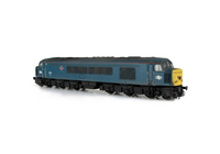A picture of 45110 Full respray into BR Blue with plated over headcode conversion, renumbered, slimmed down bogies, detailed buffer beam at one end, plated over body grill, driver and smoothed down plated over body steps.