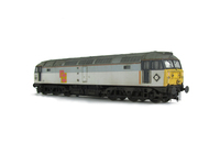 A picture of 47152 Full respray into faded Railfreight livery. Details include heavy fading, finer ariels, body lowered, etched fan and grills, renumbered, detailed buffer beam at one end, moulded nose handrails replaced with wire including pommels, etched plaques and arrows and nose catch added.