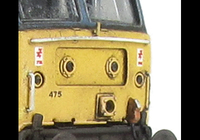 A picture of 47475 Full respray into Provincial livery. Details include finer ariels, body lowered, etched fan and grills, renumbered, detailed buffer beam at one end, semi detailed buffer at coupling end, moulded nose handrails replaced with wire including pommels and nose catch added.