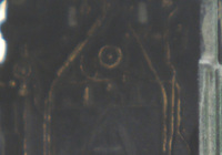 A picture of Close up of fully painted cab interior.