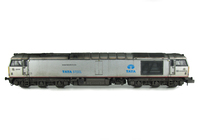 A picture of 60099 Full respray into 'Tata' steel livery with detailed buffer beam at one end and semi detailed at coupling end, body lowered and driver fitted.