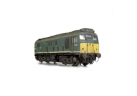 A picture of D5194 with detailed buffer beam at one end and semi detailed at coupling end, etched fan and grill, battery box modification to create a more 3D version, nose end handrails replaced with finer versions, renumbered, driver fitted and speedo cable added to one bogie
