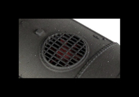 A picture of Close up of etched fan and grill