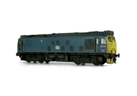 A picture of 24132 conversion to a headcode box version with plated over end door including centre headlights, battery box modification with shorter tank, body side steps plated over and new side door, detailed buffer beam at one end with semi detailed beam at coupling end, renumbered, weatherised headcode panel, tablet catcher, etched workplates, etched 3D roof grill with fan, snowploughs, speedo cable, fuel cap moved and boiler grill blanking plate replaced with correct kind.