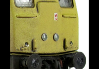 A picture of 24132 conversion to a plated over end door version with centre headlights, battery box modification with shorter tank, body side steps plated over and new side door, detailed buffer beam at one end with semi detailed beam at coupling end, renumbered, weatherised headcode panel, tablet catcher, etched workplates, etched 3D roof grill with fan, snowploughs, speedo cable, fuel cap moved and boiler grill blanking plate replaced with correct kind.