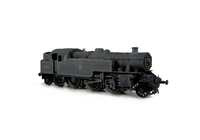 A picture of 42076 heavily weathered. Added details include: renumbered, molded coal replaced with real coal, loco crew added, fire irons, etched depot plaques and work plates, detailed buffer beam at one end and painted cab interior.