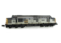 A picture of 37239 with faded paint. Other details include bogie modification to reduce gap between body and bogies, semi detailed buffer beam at both ends, finer aerial, speedo cable added, moulded roof grill replaced with etched fan and grill, frost grill and etched nameplates/symbols.