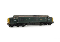 A picture of 37350 with cantrail added. Other details include bogie modification to reduce gap between body and bogies, battery box modification aerial removed, renumbered, detailed buffer beam at one end and bracket added to nose.
