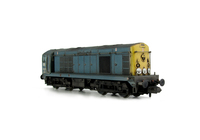 A picture of 20045 turned into a dummy loco with motor removed. Details include: faded body, renumbered, cab and nose ends detailed with fine discs and holes filled, roof grills replaced with much finer etched fan and grill, bogie modification to reduce the gap between body and bogies, horn grill covers made finer, semi detailed buffer beam at both ends, finer etched side frame steps and speedo cable added.
