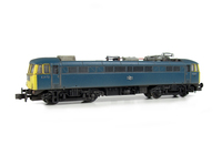 A picture of E3173 with a conversion into an earlier type class 86 with full respray into BR blue. Renumbered , front end modified with headcode box conversion, brass buffers, semi detailed buffer beam at both ends, observation pod added to roof, foot tread added, bodyside modifications, change of panto to high definition version and etched arrows/work plates added