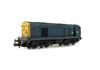 A picture of 20083 with cab and nose ends detailed with fine discs and holes filled with respray of yellow, roof grills replaced with much finer etched fan and grill, bogie modification to reduce the gap between body and bogies, renumbered with larger Scottish numbers, horn grill covers made finer, semi detailed buffer beam at both ends, finer side frame steps and speedo cable added.