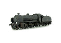 A picture of 31817 heavily weathered. Added details include: renumbered, molded coal replaced with real coal, discs added and detailed buffer beam at one end.
