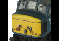 A picture of close up of plated over nose end