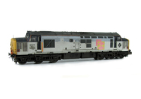 A picture of 37411 with semi respray of the grey bands to a faded distressed finish with sector vinyl moved and special effects where former vinyl had been. Other details include bogie modification to reduce gap between body and bogies, nose catches, renumbered, etched symbols added, finer aerials and detailed buffer beam at one end.