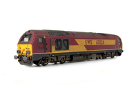 A picture of 67024 with detailed buffer beam at one end, semi detailed at coupling end, driver fitted and moulded jumper cables replaced with wire versions.