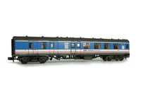 A picture of MK1 NSE renumbered with passengers and curtains added.