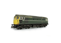 A picture of D5335 Conversion to disc headcode, renumbered, token catcher box added, disc catches, brass buffers, snowploughs, no rubber window surrounds and semi detailed buffer beam at both ends.