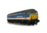 A picture of 47701 showing a conversion to a flush nose at one end, semi detailed at both ends, moulded nose handrails replaced with wire, renumbered, body lowered, finer ariels, and nose catch added,