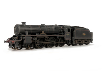 A picture of 45157 Added details include: moulded coal replaced with real coal, loco crew, etched depot plaques/work plates and detailed buffer beam.