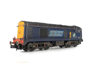 A picture of 20304 Conversion and respray to DRS 20/3. Other details include: roof grills replaced with much finer etched fan and grill, aerial pods, side cab windows converted to larger rectangular versions, bogie modification to reduce the gap between body and bogies, renumbered, horn grill covers made finer, semi detailed buffer beam at both ends, finer side frame steps, speedo cable, 