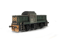 A picture of D9506 Renumbered with detailed buffer beam at one end and semi detailed buffer beam including cowling at coupling end. fuel gauge painted black as well as coupling rods, driver fitted, etched Swindon work plates and cab colour lightened to match prototype.