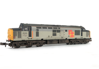 A picture of 37674 Details include bogie modification to reduce gap between body and bogies, etched plaques, moulded roof grill replaced with 3D etched fan and grill, speedo cable added, nose catches, renumbered, semi detailed buffer beam at both ends, aerial removed, hole filled on nose and resprayed and larger number on one nose end.