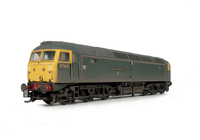 A picture of 47484 Full respray to GWR livery with a conversion to a flush nose at one end, moulded nose handrails replaced with wire, renumbered, body lowered, finer aerias, etched nameplates and nose catch added,