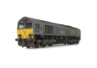 A picture of 66747 Full respray to GBRF grey livery. springs added to bogie frames, detailed buffer beam at one end and semi detailed at coupling end and driver fitted.