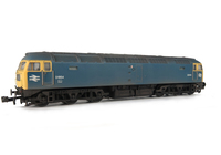 A picture of D1764 Renumbered with semi detailed buffer beam at both ends, headcodes changed, moulded nose handrails replaced with wire, body lowered, nose catch and etched 3D fan and grill fitted.