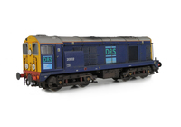 A picture of 20902 Conversion and respray to DRS 20/9. Other details include: roof grills replaced with much finer etched fan and grill, aerial pods, bogie modification to reduce the gap between body and bogies, headcode discs thinned down and holes filled, renumbered, horn grill covers made finer, detailed buffer beam at one end and semi detailed at coupling end, finer side frame steps, speedo cable, 