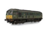 A picture of D5005 with detailed buffer beam at one end and semi detailed at coupling end, driver fitted, renumbered, headcode discs slimmed down and extra catches added, etched workplates, etched 3D roof grill with fan and speedo cable added..