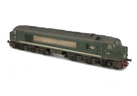 A picture of D10 with converted body side grills to vertical type with see through etch, renumbered, livery adjustments, etched work plates and nameplates, slimmed down bogies, etched headcode discs with extra catches added, etched fan and grill, detailed buffer beam and driver fitted. 