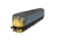 A picture of D5331 conversion to headcode disc with catches, respray to BR Blue, renumbered, token catcher box added, disc catches, brass buffers, snowploughs, detailed buffer beam at one end.