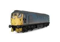 A picture of D5328 conversion to headcode disc with catches, respray to BR Blue, renumbered, token catcher box added, disc catches, brass buffers, snowploughs, detailed buffer beam at one end.