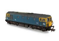 A picture of D6527 with added details of: livery modifications, headcodes changed, renumbered, footsteps above buffers, semi detailed buffer beam at both ends, etched work plates, speedo cable and moulded roof grill replaced with 3D etched fan and grill.