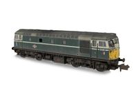 A picture of D5301 conversion to a plated over nose, door handles re-positioned, renumbered, cab window surrounds made flush, black rubber surrounds to front windows slimmed down, larger open body window on both sides as per the prototype, lamp brackets re-positioned, moulded roof grill replaced with 3D etched fan and grill, slimmed down headcode discs and catches added, semi detailed buffer beam at both ends, speedo cable, moulded nose handrails replaced with wire versions, body window surrounds made flat, etched work plates and other modifications to match the prototype.