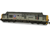 A picture of 37406 Modifications include; nose catch added, finer aerials, bogie modification to reduce gap between body and bogies, re-livery to Transrail, snowploughs, semi detailed buffer beam at both ends and etched nameplates/symbols.