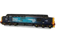 A picture of 37716 with full respray into DRS fade livery. Modifications include; body window plated over and nose end modified. Other Details include bogie modification to reduce gap between body and bogies, moulded roof grill replaced with 3D etched fan and grill, speedo cable added, driver, kick plates, detailed buffer beam at one end and semi detailed at coupling end, 3D cap on nose with glass/white headcode dots, finer aerial, battery box converted, buffers changed and snowploughs.