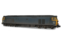 A picture of D414 Added details include: mu cable replaced, multiple jumper socket replaced with correct version, sockets painted graphite, renumbered. modified roof, mileage counter, etched work plates, headcode box modified to more prototypical version,  painted cab interior, driver, speedo cable added, moulded roof grills replaced with 3D fan and grill.