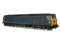 A picture of D414 Added details include: mu cable replaced, multiple jumper socket replaced with correct version, sockets painted graphite, renumbered, modified roof, mileage counter, etched work plates, headcode box modified to more prototypical version,  painted cab interior, driver, speedo cable added, moulded roof grills replaced with 3D fan and grill.