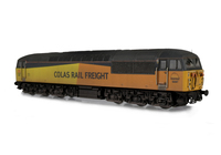 A picture of 56087 with detailed buffer beam at one end and semi detailed at coupling end, nose end handrails converted to double version, aerials added, renumbered, sandboxes replaced with more accurate and detailed versions, high intensity headlight changed, moulded roof grills replaced with 3D etched fan and grill, driver fitted and finer nose end sockets. 