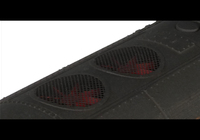 A picture of Close up of etched roof grills.