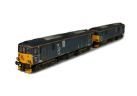 A picture of With full respray to Scotrail livery. Modified nose end, snowploughs, detailed buffer beam, renumbered and driver fitted.