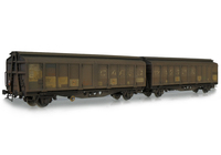 A picture of Heavily weathered with patch rust effects and white lettering,