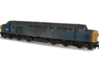 A picture of 40142 Details include: Heavy weathering to match prototype pictures after an engine fire, semi detailed buffer beam at both ends, moulded roof grill replaced with 3D etched version, bogie side frame cables replaced with finer versions, etched work plates, driver, headcode changed and etched headcode surrounds added. 