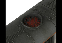 A picture of etched fan and grill for Top Hat version